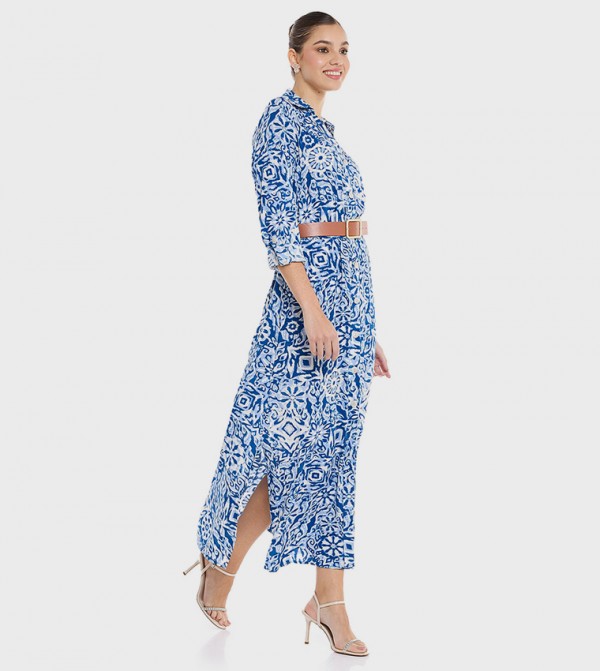 R&B  - Blue Shirt & T-Shirt Dresses