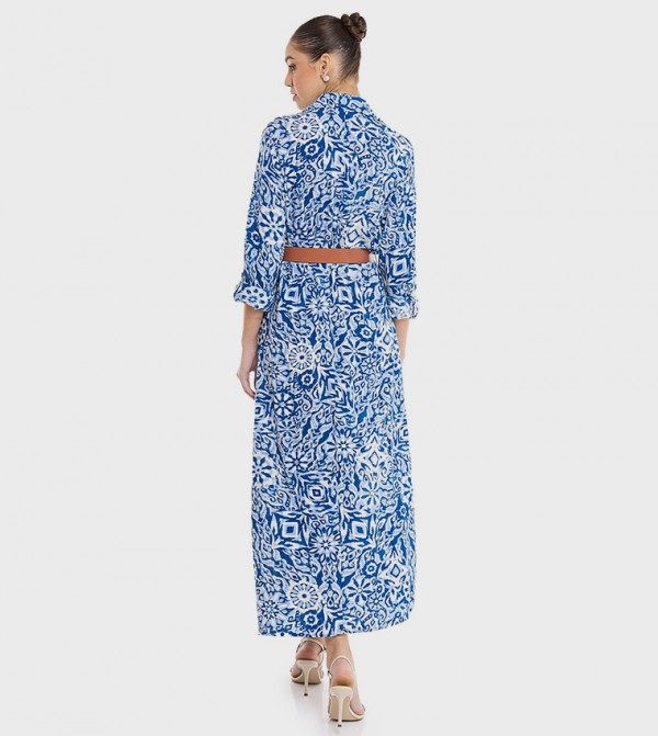 R&B  - Blue Shirt & T-Shirt Dresses