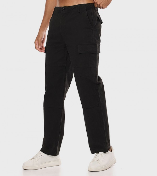 R&B  Pants & Chinos - Black Cargos
