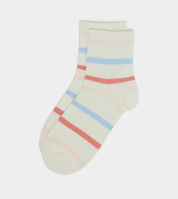 R&B  Socks - Peach Ankle Length Socks