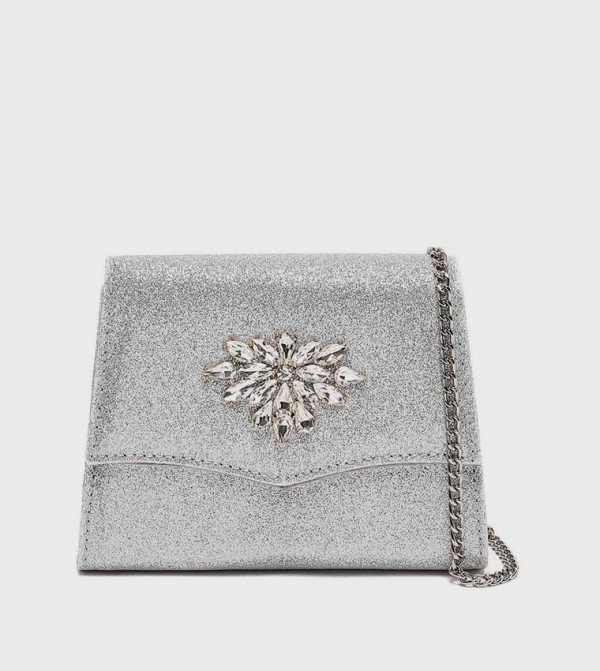 أر آند بي  حقائب - فضي كروس 