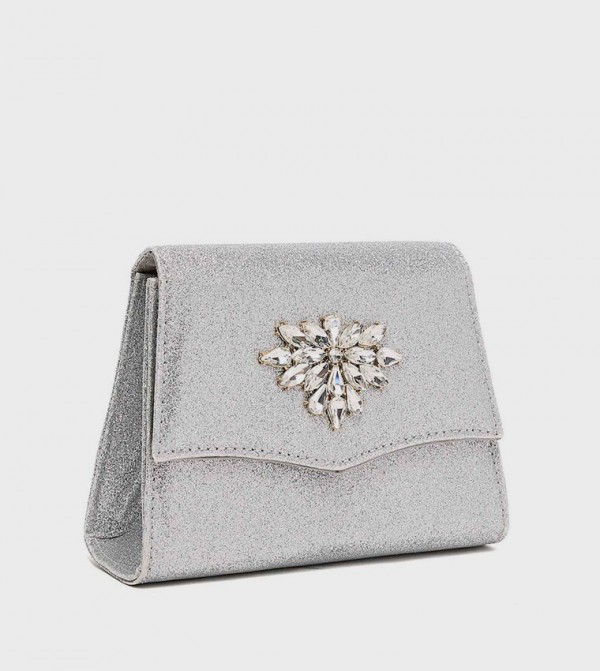 أر آند بي  حقائب - فضي كروس 