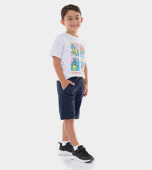 أر آند بي  شورتات - NAVY BLUE شورتات