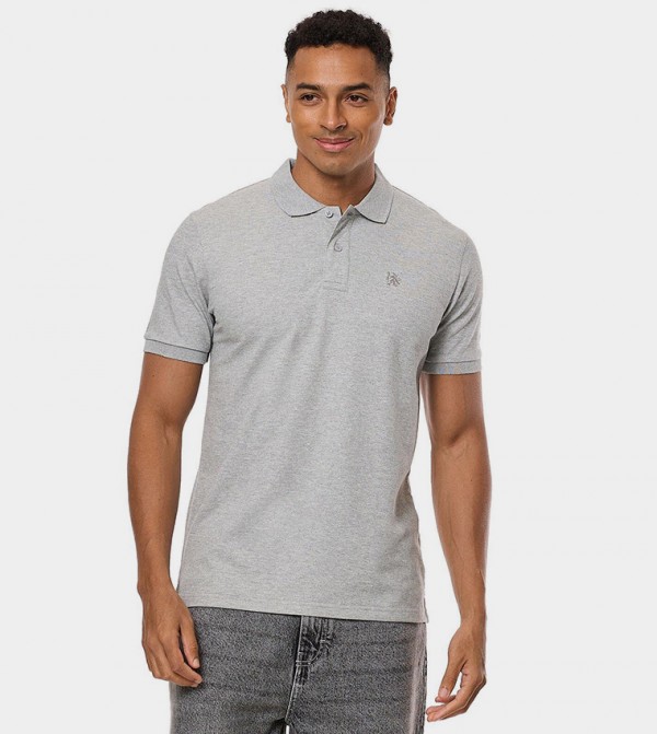 R&B  - Grey Polo T-shirts