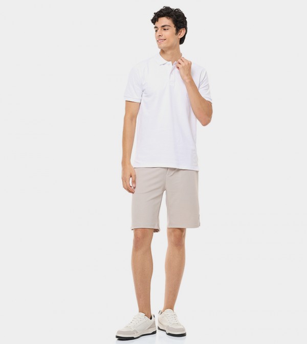 R&B  - White Polo T-shirts