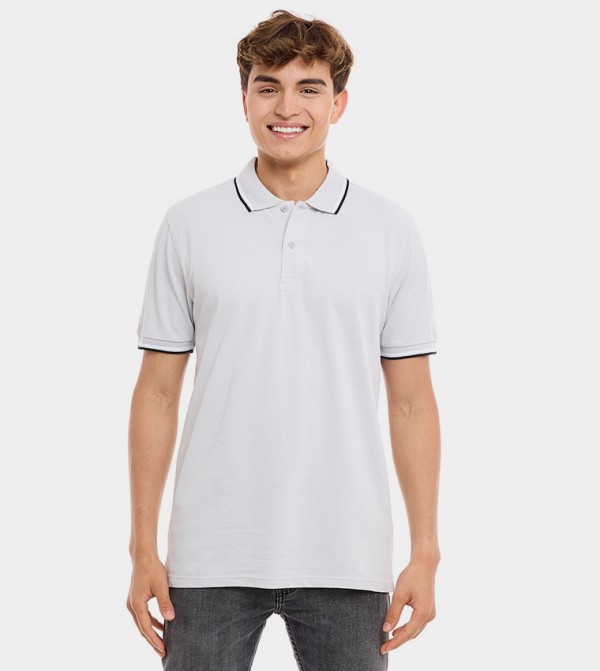 R&B  - Silver Polo T-shirts