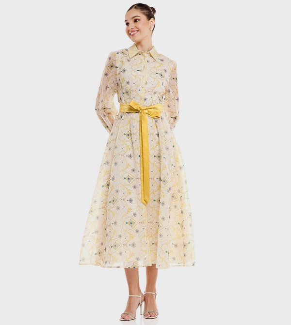 R&B  - Light Yellow Shirt & T-Shirt Dresses