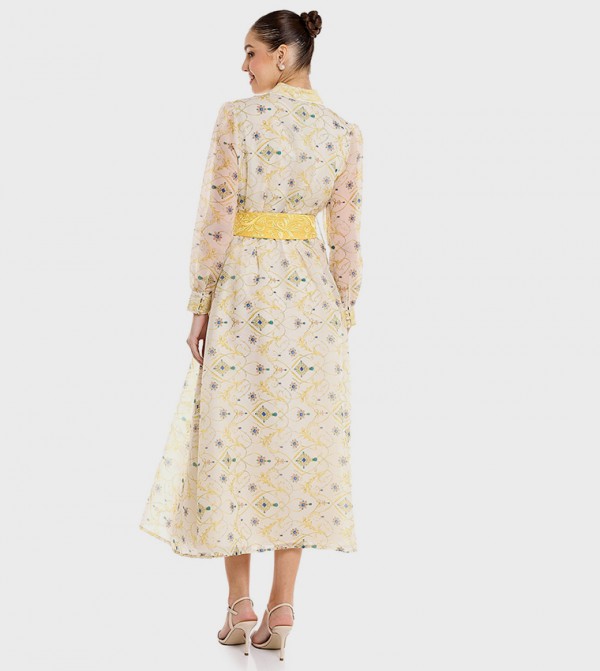 R&B  - Light Yellow Shirt & T-Shirt Dresses