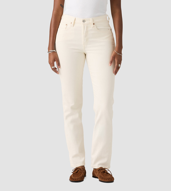 ليفايز بناطيل جينز - أبيض Straight Jeans