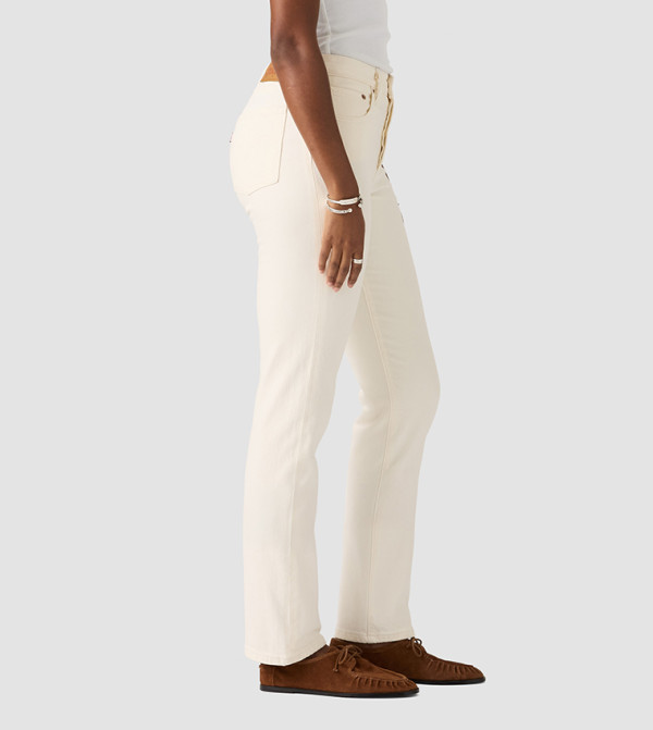 ليفايز بناطيل جينز - أبيض Straight Jeans