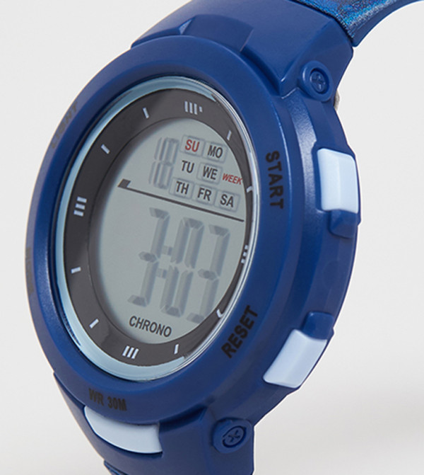 أر آند بي  ساعات - أزرق ساعات رقمية