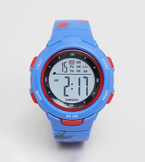 أر آند بي  ساعات - أزرق ساعات رقمية