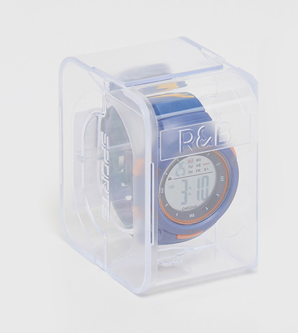 أر آند بي  ساعات - أزرق ساعات رقمية