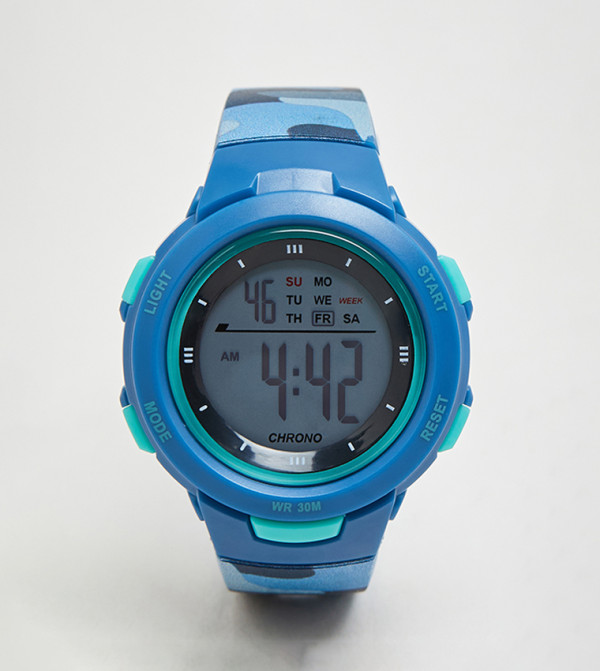 أر آند بي  ساعات - أزرق ساعات رقمية