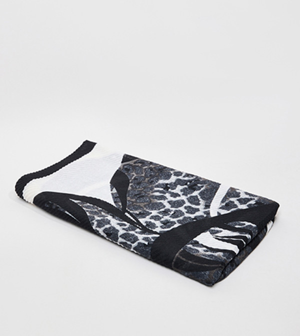 R&B  Scarves - Black Woven Scarves