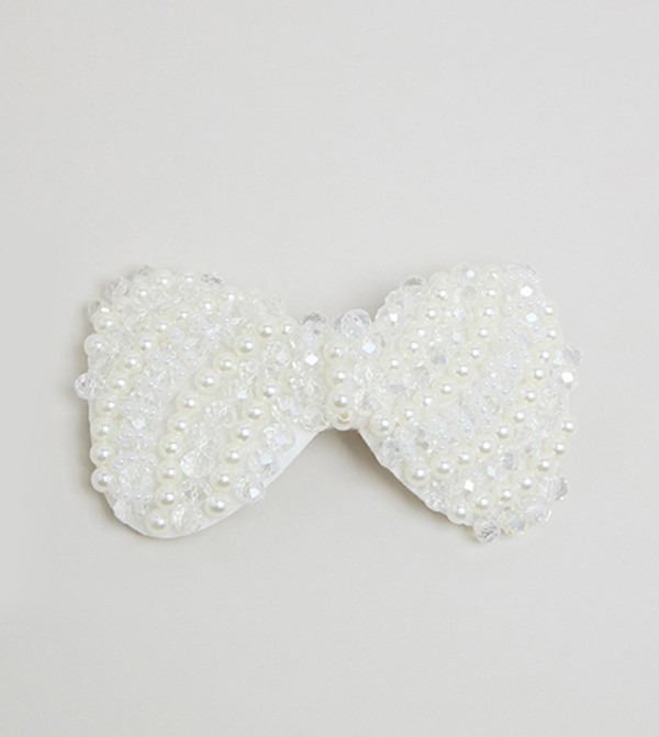 R&B  Hair Accessories - White Hair Clips