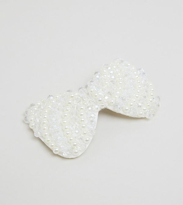 R&B  Hair Accessories - White Hair Clips