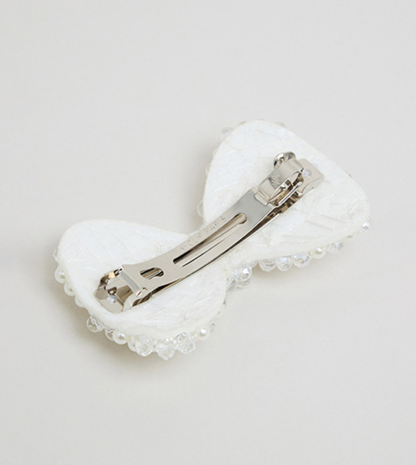 R&B  Hair Accessories - White Hair Clips