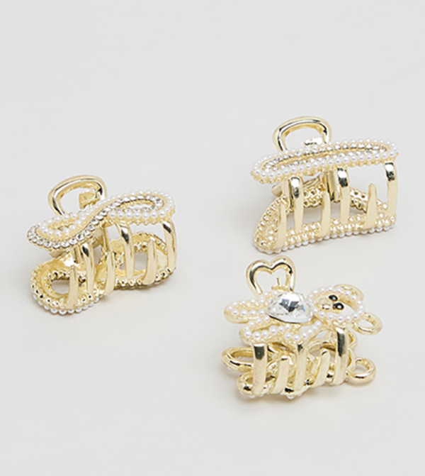 R&B  Hair Clips - Gold Hair Clips