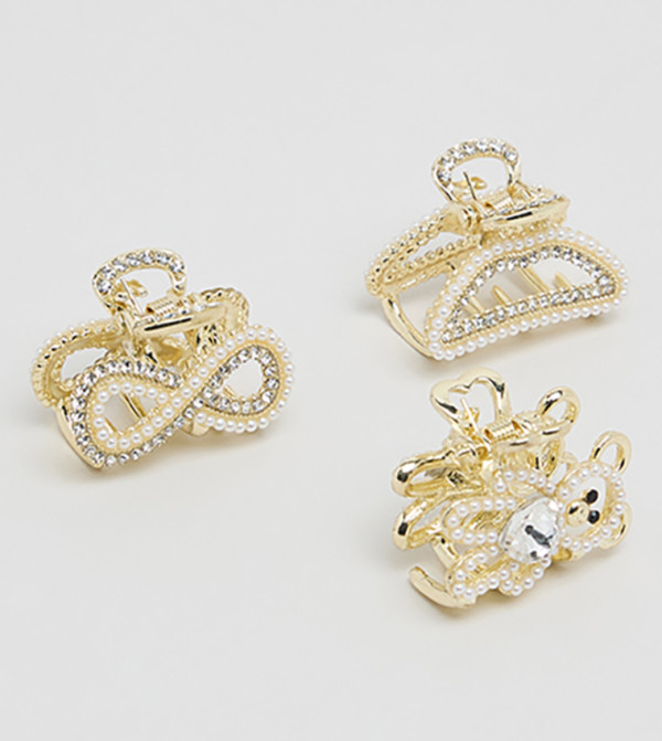 R&B  Hair Clips - Gold Hair Clips