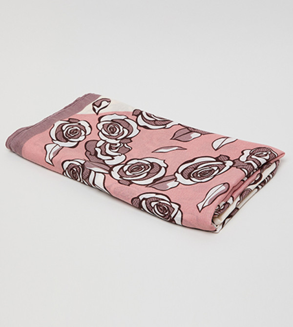 R&B  Scarves - Pink Woven Scarves