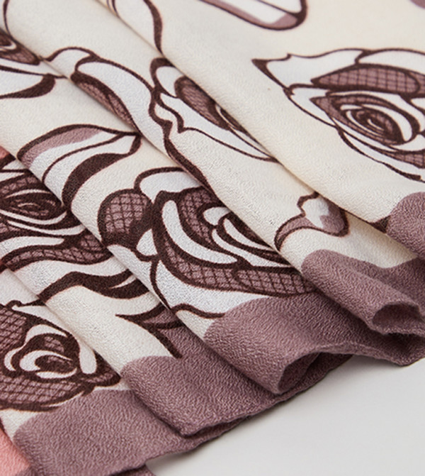 R&B  Scarves - Pink Woven Scarves