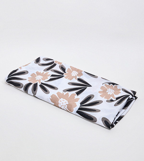 R&B  Scarves - Ivory Woven Scarves