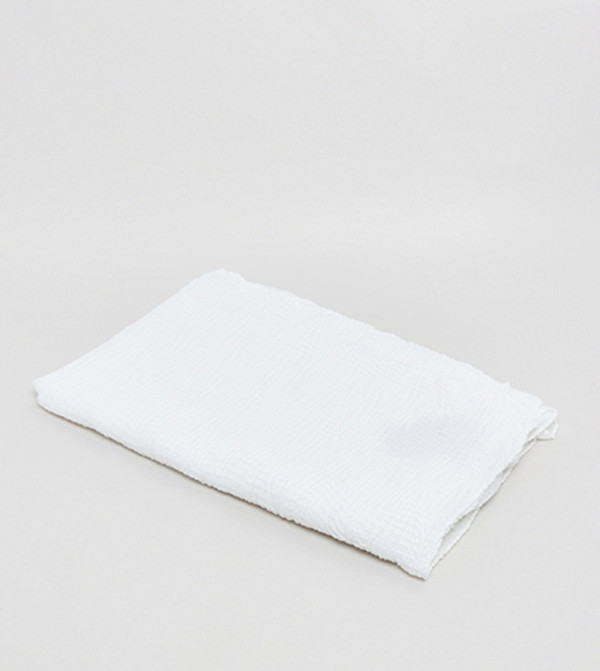 R&B  Scarves - White Woven Scarves