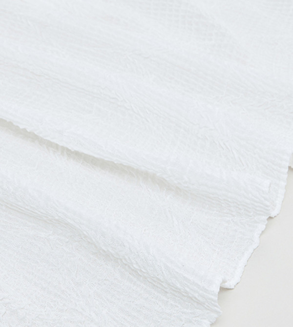 R&B  Scarves - White Woven Scarves