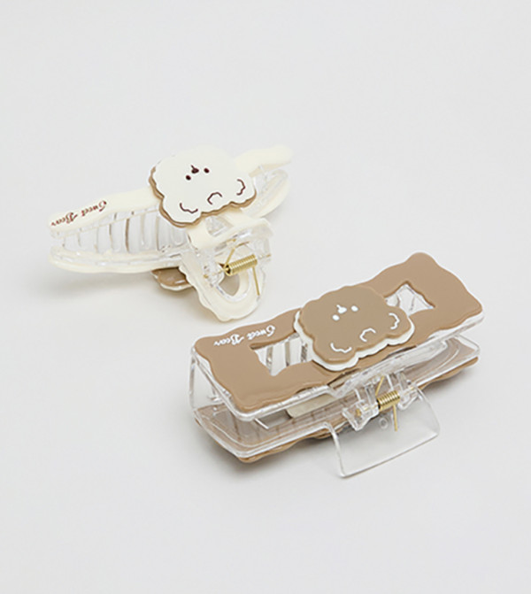 R&B  Hair Accessories - Beige Hair Clips