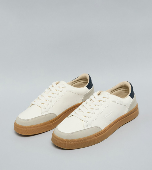 R&B  Sneakers - Ivory Low Top