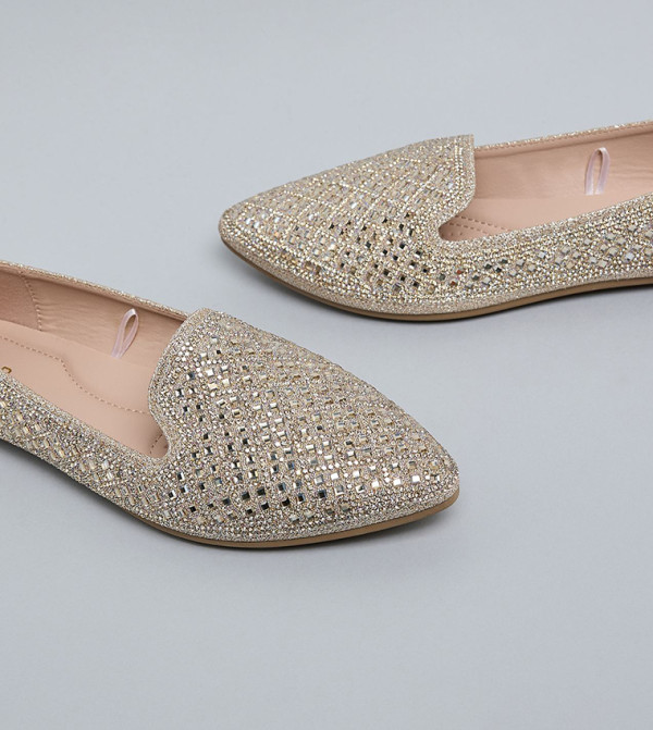 R&B  Loafers & Mocassins - Gold undefined