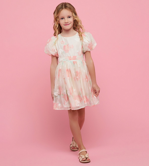 R&B  - Peach Casual Dress