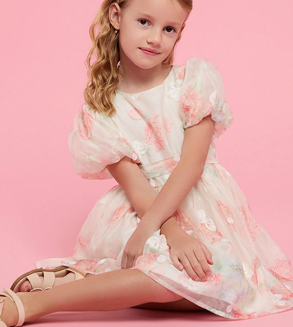 R&B  - Peach Casual Dress