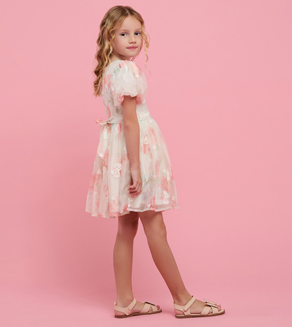 R&B  - Peach Casual Dress