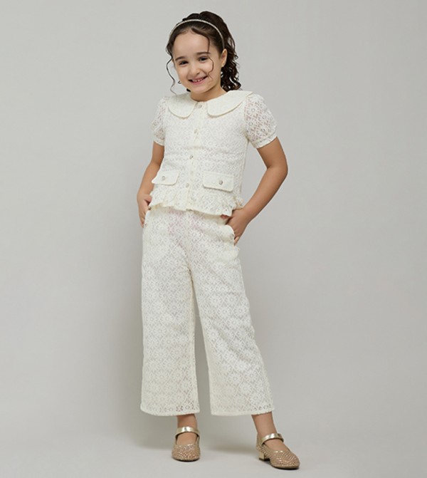 أر آند بي أر آند بي - عاجي  فستان كاجوال 