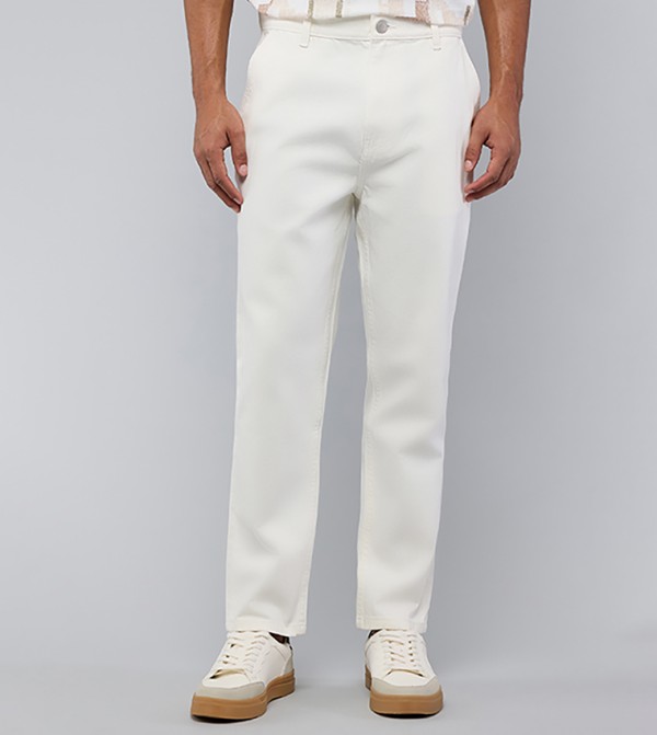 أر آند بي أر آند بي - عاجي  Straight Jeans