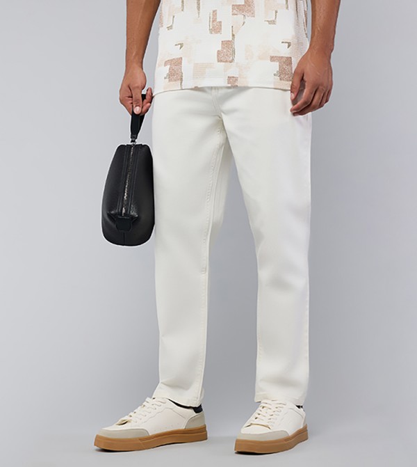 أر آند بي أر آند بي - عاجي  Straight Jeans