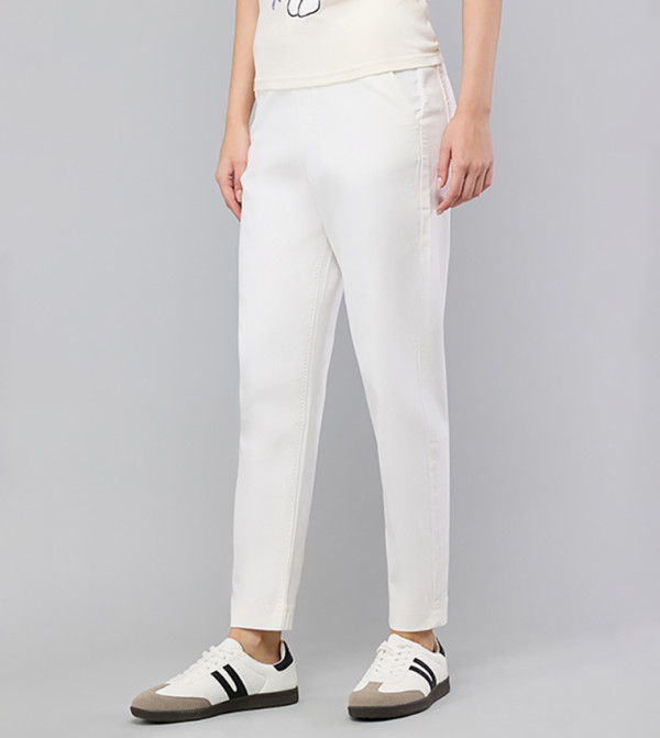 R&B  Mom Jeans - White Mom Jeans