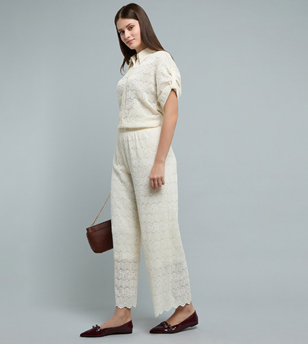 R&B R&B - Off White Pyjama Set