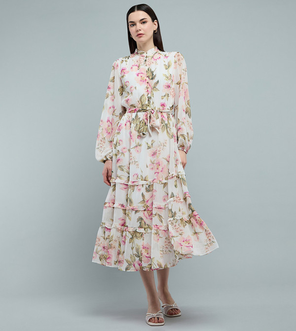 أر آند بي  فساتين - وردي Midi Dresses