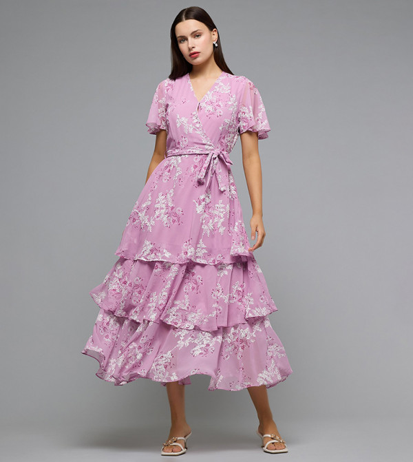 أر آند بي  ملابس - وردي Midi Dresses