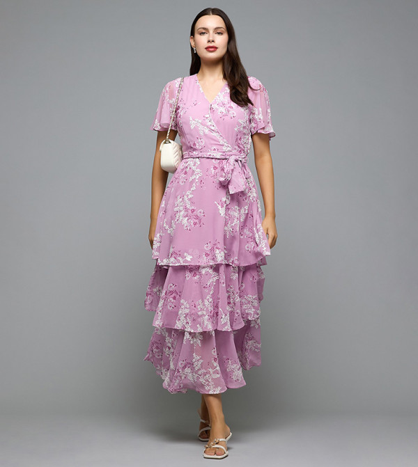 أر آند بي  ملابس - وردي Midi Dresses