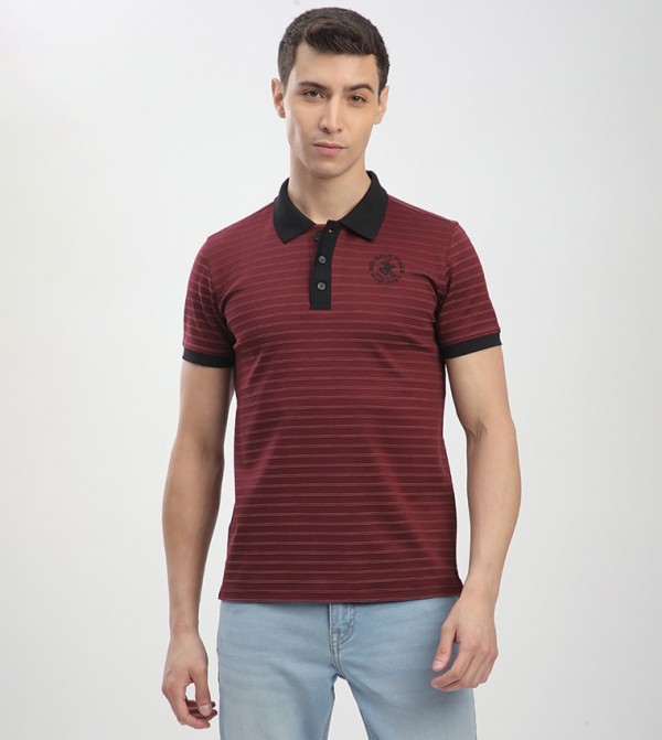 Beverly Hills Polo Club  - Red Polo T-shirts