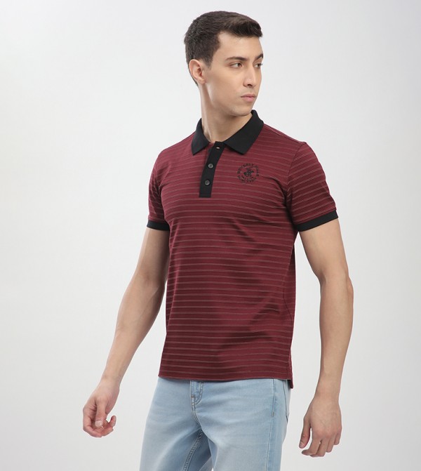 Beverly Hills Polo Club  - Red Polo T-shirts