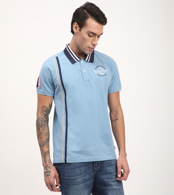Beverly Hills Polo Club T-Shirts - Blue Polo T-shirts