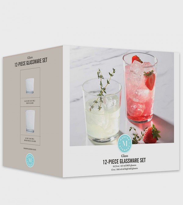مارثا ستيوارت  - شفاف Drinkware