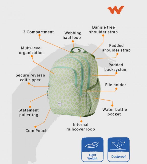 Wildcraft  School Bags - Green Backpacks