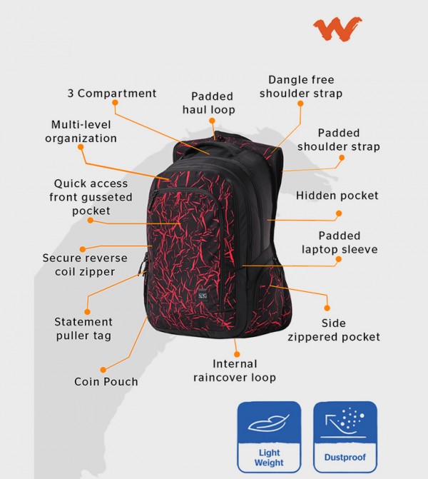 Wildcraft  Bags - Black Backpacks
