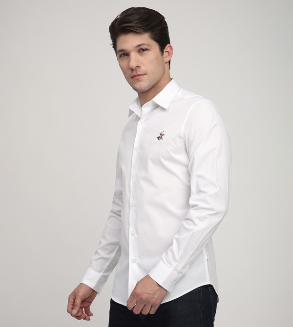Beverly Hills Polo Club  Shirts - White Casual Shirts